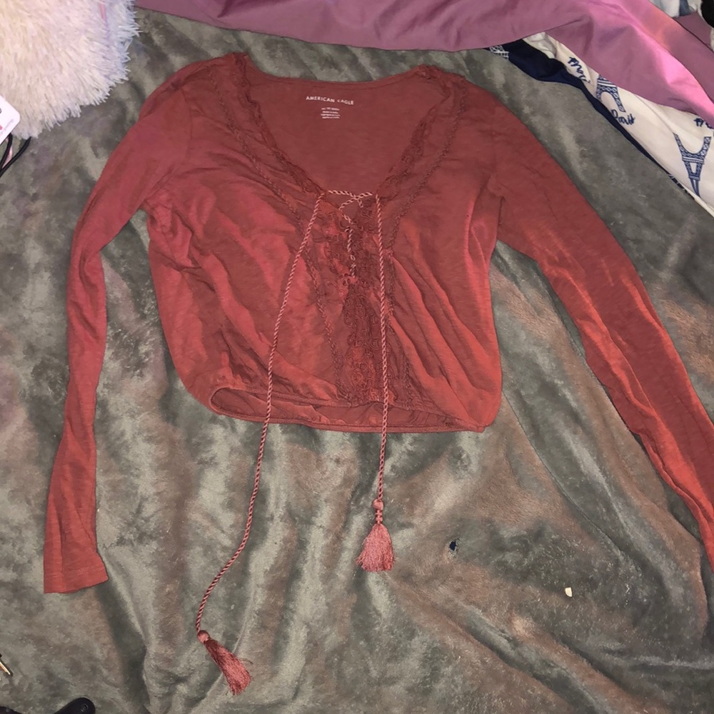 A cut long sleeve